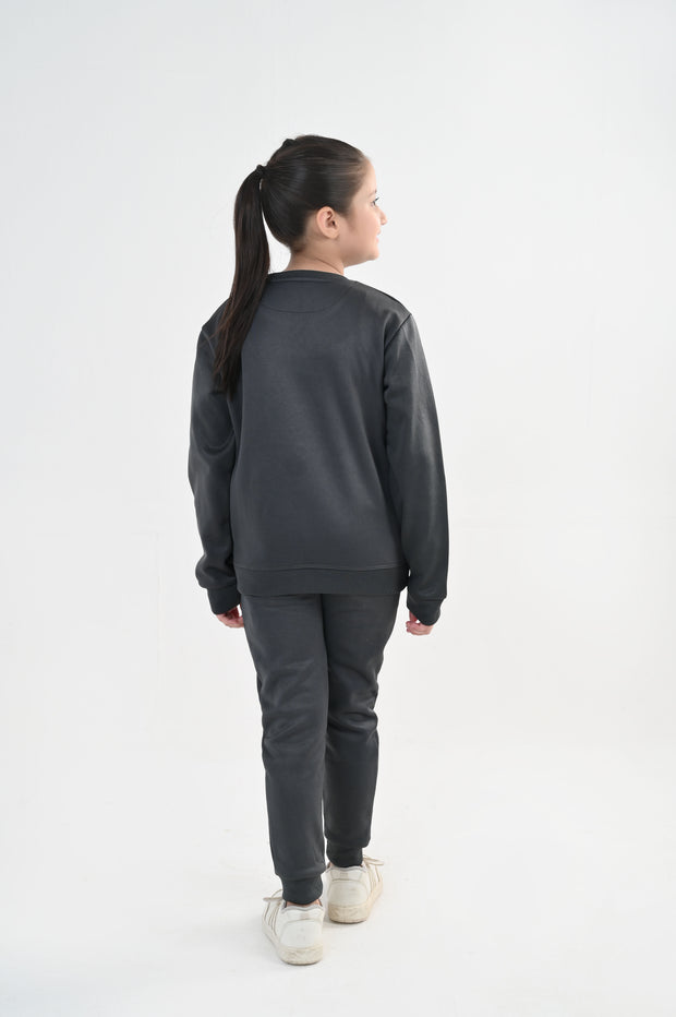 Grey Comfort Sweatshirt Tracksuit-Unisex Kids