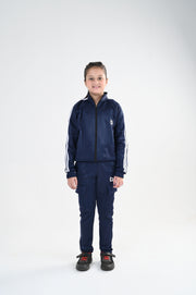 Navy Streak Zipper-Unisex Kids