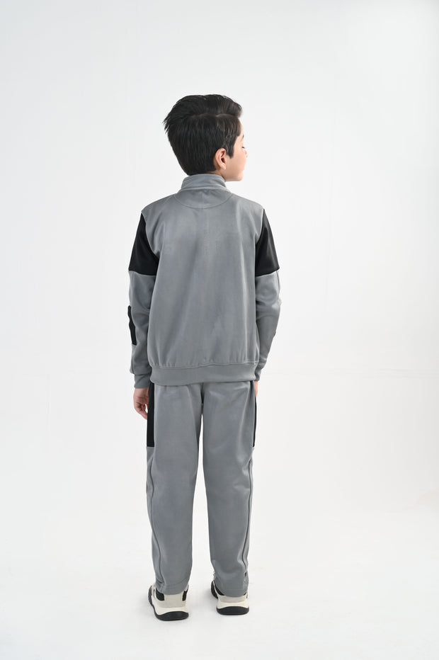 Grey Storm Tracksuit-Unisex Kids