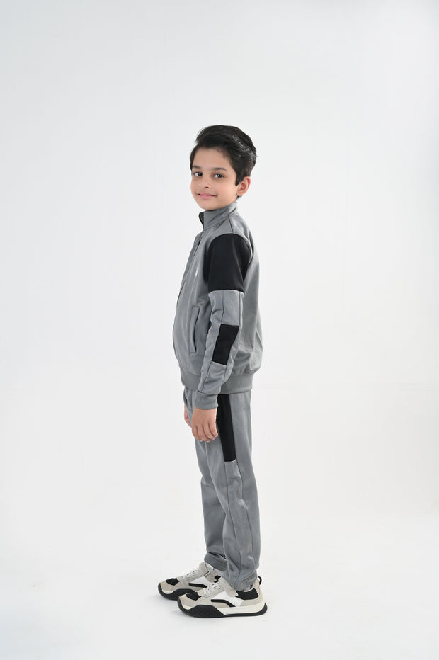 Grey Storm Tracksuit-Unisex Kids