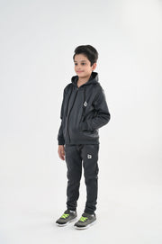 Grey Zip Hoodie Tracksuit-Unisex Kids